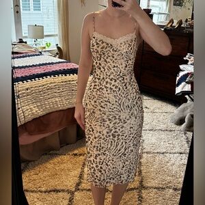Animal Print Midi Dress